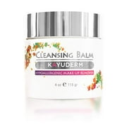 KAYUDERM, Cleansing Balm Hypoallergenic Facial Make-Up Remover Certified Organic Ingredients, Coconut Almond Essence, 4 OZ, 113 Gr.