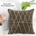 thumbnail image 3 of PiccoCasa 18"x18" Polyester Sofa Throw Pillow Cover, Brown, 3 of 8