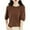 Coffee, variant on Women's Stylish & Comfortable Wool Sweater - Spring Fall Winter First-Line Ready to Wear Seamless Knit Crewneck Half Sleeve Top 2025
