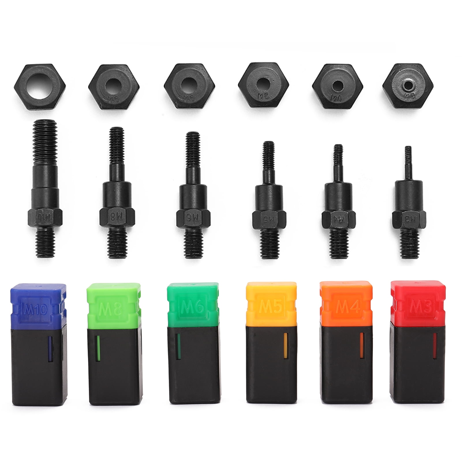 Riveting Tools with Nut Dies M3-M10 Labor-saving Hand Riveter BT-605 Manual Rivet Machine Riveting Tools with Nut Dies M3-M10