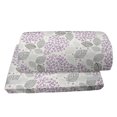 thumbnail image 4 of Floral Foot Rest, Ornamental Geometric Lilac Flower Blossoms and Striped Leaves Stretching, Non-Slip Backing Ergonomic Memory Foam Leg Support for Office, Pale Purple Pale Taupe, by Ambesonne, 4 of 5