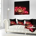 thumbnail image 3 of Designart Fractal Pink Flower - Floral Throw Pillow - 16x16, 3 of 5