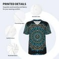 thumbnail image 4 of Daiia Mandala Mens Baseball Jersey Button Down Shirts Short Sleeve Sports Uniforms-XX-Large, 4 of 9
