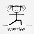 thumbnail image 3 of CafePress - Warrior Yoga Pose: Kids Baseball Jersey - Kids Cotton Baseball Jersey, 3/4 Sleeve Shirt, 3 of 4