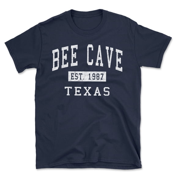 Bee Cave Texas Classic Established Men's Cotton T-Shirt