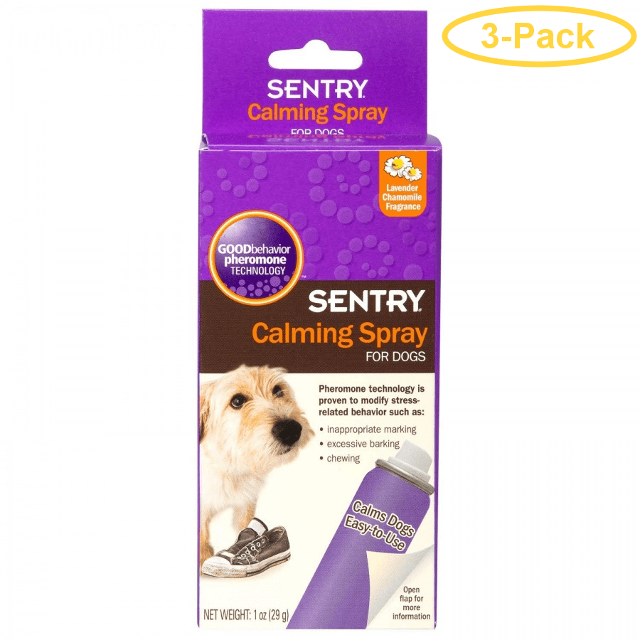 Sentry Calming Spray for Dogs 1 oz Pack of 3