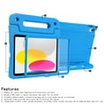 thumbnail image 2 of HDE iPad 10th Generation 10.9 inch Shockproof Case for Kids with Built-in Screen Protector Blue, 2 of 6
