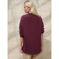 thumbnail image 2 of Thick Knit Crew Neck Long Sweater, 2 of 6