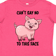 thumbnail image 4 of Inktastic Cant Say No to This Face Cute Pig Boys or Girls Toddler T-Shirt, 4 of 5