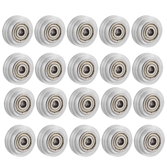 MasteelfCA 26 Pcs Roues d'Imprimante 3D Roulements à Billes en Plastique Roulements Passifs