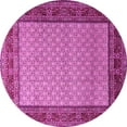 thumbnail image 1 of Ahgly Company Indoor Round Persian Pink Traditional Area Rugs, 4' Round, 1 of 4