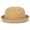 Camel, variant on Men Women Woolen Roll-up Brim Fedora Bowler Hat