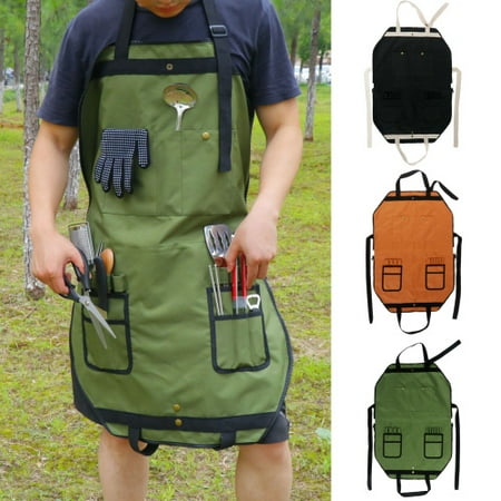 

Zhaomeidaxi Garden Tool Bag Gardening Tool Tote Bag BBQ Adjustable Strap Storage Pocket Pouch Portable Tool Organizer Storage Bag for Home Garden Lawn Yard