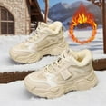 thumbnail image 7 of XIMIN Women's Fashion Comfort High-Top Sport Durable Thick Sole Lace-Up Platform Sneakers Casual Running Walking Shoes Winter Snow Boots Warm Sneaker, 7 of 7