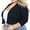 D1-Navy Blue, variant on SHOWMALL Women Bolero Plus Size Lightweight 3/4 Sleeve Khaki 5X Cropped Cardigan Open Front Top Crocheted Knit Sweater Short Tops for Evening dresses