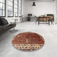 thumbnail image 4 of Ahgly Company Machine Washable Indoor Rectangle Traditional Saffron Red Area Rugs, 3' x 5', 4 of 7