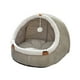 thumbnail image 3 of Cama para gatos de interior, cueva para mascotas, casa para animales, semicerrada, cómoda y acogedora, cueva para gatos de interior, sofá cama tipo , L, 3 of 9