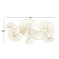 thumbnail image 4 of CosmoLiving by Cosmopolitan Gold Metal Sunburst Crescent Overlapping Wire Fan Home Wall Decor, 45" x 2" x 22", 4 of 14