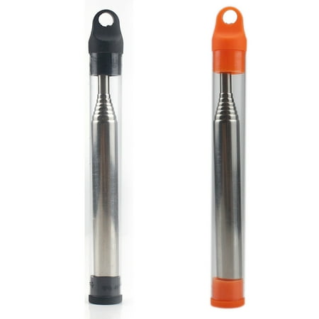 

HFDD 2pcs Outdoor Camping Blow Fire Tubes Durable Blow Fire Pipes (orange Black)