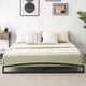 thumbnail image 4 of 6-pulgada high metal platform marco de cama para queen size con metal slat support y sturdy steel structure, 4 of 7