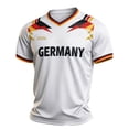 thumbnail image 2 of Men Soccer Raglan Top Football Germany German Graphic Tee Short Sleeve Crew Neck Shirt Casual Summer Tee L, 2 of 3