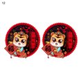 thumbnail image 2 of Neinkie 2Pcs /Set Chinese New Year Window Clings Spring Festival Decorations Tiger Year Window Decals Stickers for Home Restaurant Store Party Decor Ornaments, 2 of 2
