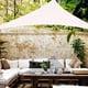 thumbnail image 5 of Toldo impermeable para el sol, vela, bloqueador UV, para Patio, triángulo equilátero, tela de bloque de punto, pérgola, toldo para cochera, beige 4X4X5.7 Jormftte LRWJ501-8, 5 of 7