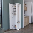 thumbnail image 3 of We Have Furniture Broom Storage Closet Edmond, Kitchen, White, 3 of 6
