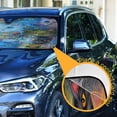 thumbnail image 3 of GZHJMY Colorful Cat Car Windshield Sun Shade Foldable Sun Shield Shade for Blocks UV Rays Protector-Keeps Your Vehicle Cool for Most Sedans SUV Truck,55"x27.6", 3 of 7