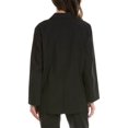 thumbnail image 2 of THE GREAT womens  The Shlumpy Wool-Blend Blazer, 0, Black, 2 of 3