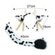 thumbnail image 2 of Conjunto de orejas y cola de vaca- Accesorios de cosplay de vaca-Diadema de cuernos de vaca y conjunto de disfraces de cola, 2 of 5