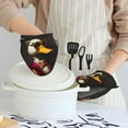 thumbnail image 6 of Pofeuu Noble Style Duck Print Thickened Mini Silicone Oven Mitts Heat Resistant, Rubber Oven Mitt Gloves, Finger Pinch Grips, Pot Holder, Silicone Potholder, 6 of 7