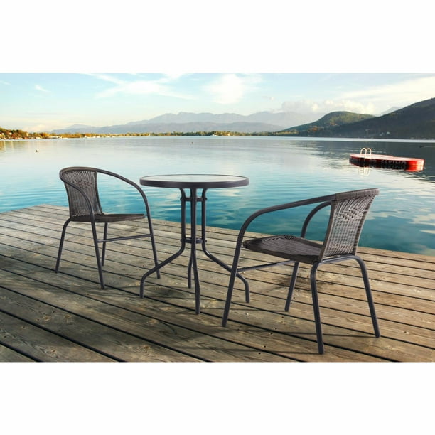 Patio Vida Cascade Resin Wicker Bistro Set