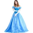 thumbnail image 3 of Vestido clásico de princesa Cenicienta para mujer y niña, vestido largo Sexy de palacio de cuento de hadas para adulto, disfraz de fantasía para actuación de fiesta, 3 of 4
