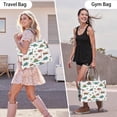 thumbnail image 6 of Large Capacity Tote Bag,White Cartoon Dinosaurs Volcanoes Pattern Handbag Fashion Luxury Tote Bag,15.7"x13"x 5.1" Inches,Laptop Compatible, 6 of 6