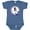 Indigo, variant on Inktastic 1 Years Old Nautical Anchor Boy Birthday Boys Baby Bodysuit