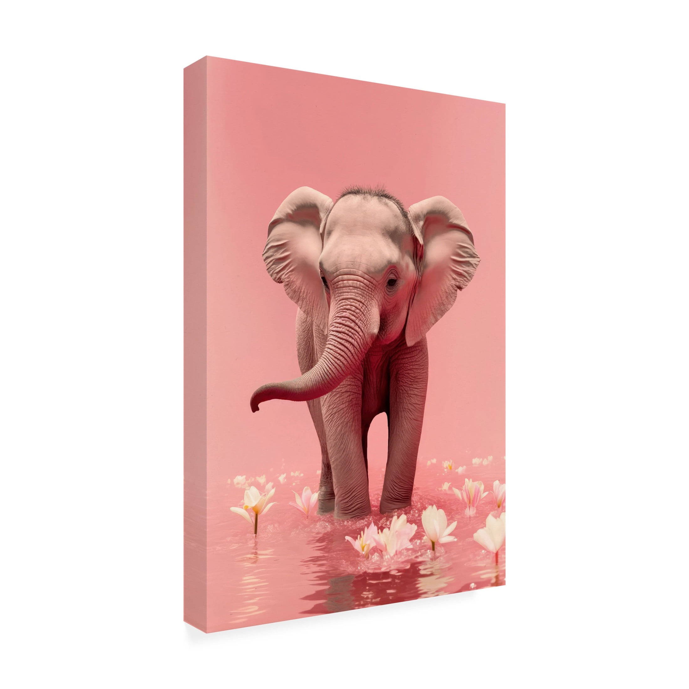 Trademark Fine Art Treechild Young Elephant Canvas Wall Art