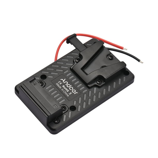 Adaptador de placa Reemplazo del adaptador de placa posterior de batería Andoer V-lock para batería Sony V-Mount Andoer Adaptador de placa