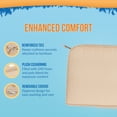 thumbnail image 2 of Island Retreat All-Weather Outdoor Solid Color Seat Cushion - Champagne - Set of 2, 2 of 7
