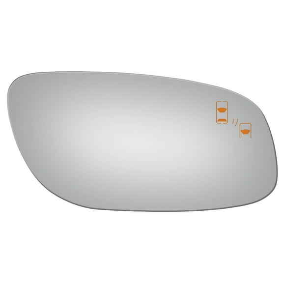 Burco 5387B Passenger Side Replacement Mirror Glass w/ Blind Spot for 10-17 Ford Taurus W/O Baking Plate