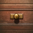 thumbnail image 5 of Goo-Ki Antique Brass Zinc Alloy Cabinet Knobs with Backplate, Single Hole Center Drawer Pulls Kitchen Hardware for Dresser,Wardrobe & Cupboard, 6 Pack, 5 of 6
