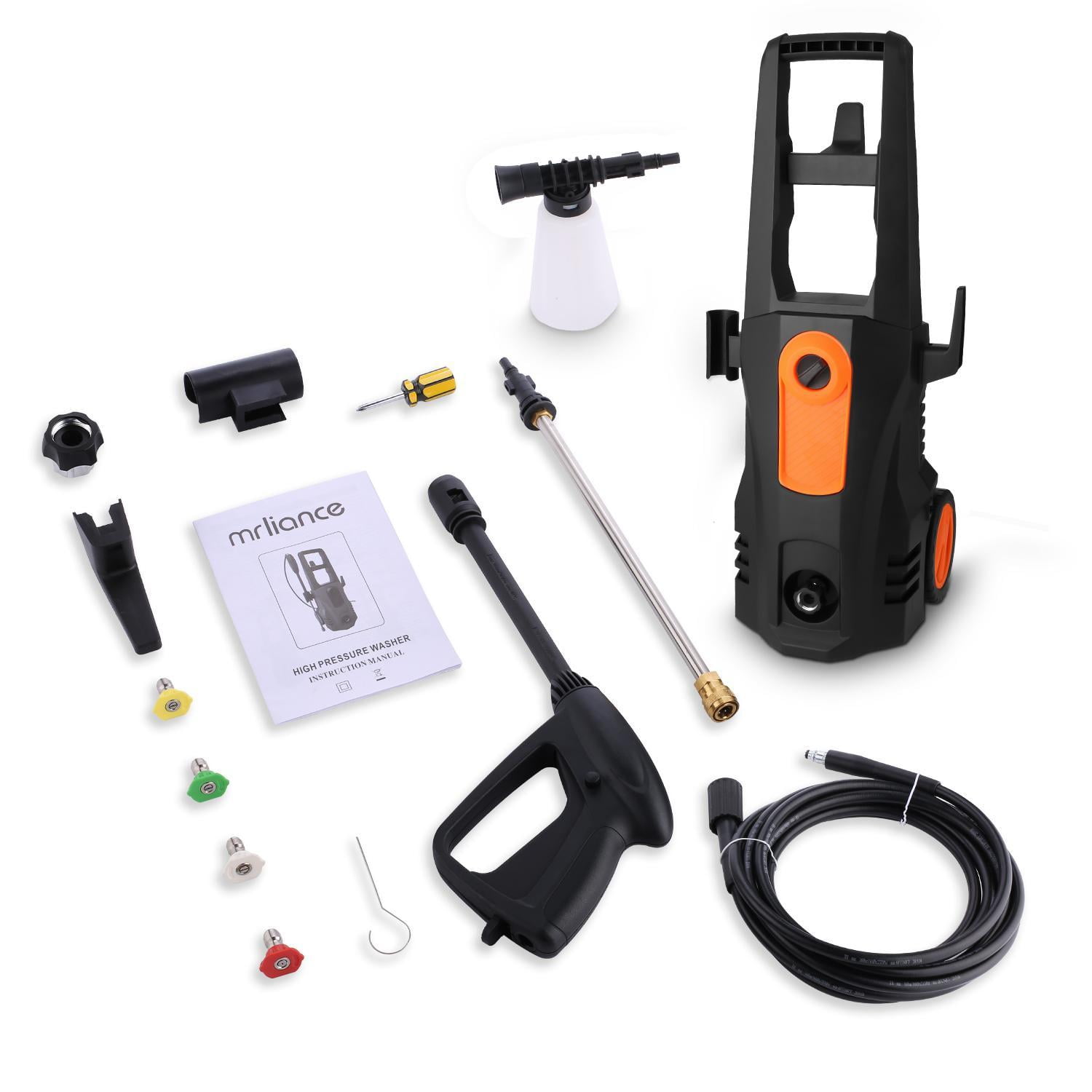 Details about   3500PSI 2.6GPM Electric Pressure Washer High Power Pressure Cleaner Sprayer Kit 