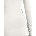 thumbnail image 4 of J. METHOD Women's Snap Button Cardigan Long Sleeve Knit Ribbed Sweater NEWJ181 Ivory XL, 4 of 5