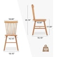 thumbnail image 5 of Dycanpo Dining Chairs Set of 4, Kitchen/Dining Room Wooden Chairs with Mid Century Modern,18'', 5 of 8