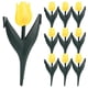 thumbnail image 1 of 10 vallas decorativas de plástico para jardín con borde de tulipán, separadores de flores para césped al aire libre, 1 of 8