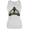 thumbnail image 1 of St. Patrick's Day Irish Sheep Leprechaun Gold Luck Juniors Soft Tank Top White X-LG, 1 of 1