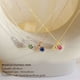 thumbnail image 3 of Collar de runas tridimensionales de doce constelaciones, collar de piedra natal de diamantes de imitación de color claro de lujo, collar de acero inoxidable, 3 of 6
