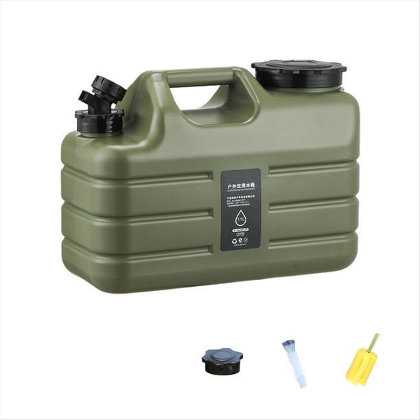 Tanque de Almacenamiento de Agua Portátil para Acampar Al Aire Libre con Grifo Contenedor de Agua Plegable de 11 Litros para Senderismo Picnic BBQ
