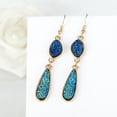 thumbnail image 2 of Pendientes colgantes Sonducket en forma de gota de agua azul oscuro, 2 of 6