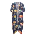 thumbnail image 4 of Xoenoiee Jellyfish Paint Splatter Pattern Kimonos for Women Swimsuit Coverups Beach Cover Up Summer Swimwear Cardigan Beachwear for Beach Vacation Travel, 4 of 7